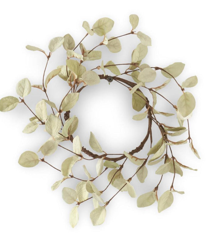 10 inch light green eucalyptus ring 4.5 inch inner diameter