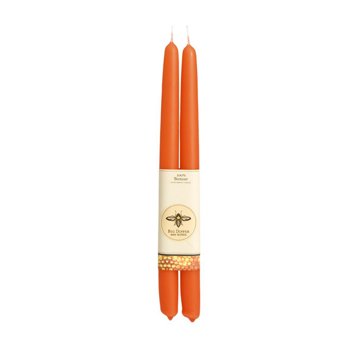 100% Pure Beeswax Tapers by Big Dipper Pumpkin