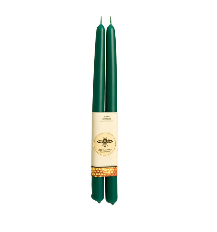 100% Pure Beeswax Tapers by Big Dipper Forest
