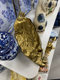 14” gold leaf tray