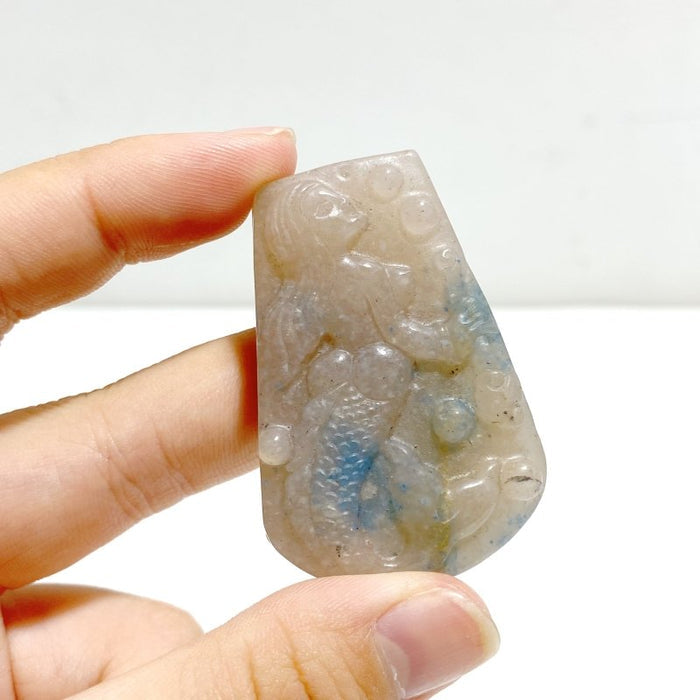 17 Pieces Trolleite Mermaid Carving Crystal Wholesale Closeout - Wholesale Crystals