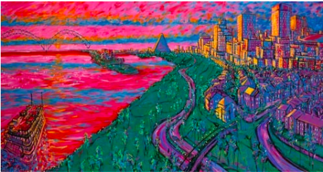 #18 Riverside Dr & South Bluff Print David Lynch