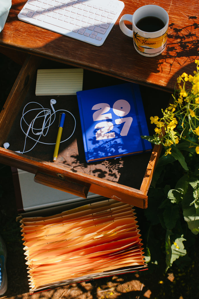 2027 Diary - Cobalt and Blush