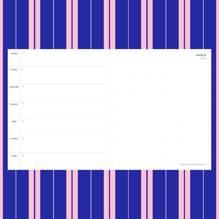 2027 Diary - Cobalt and Blush