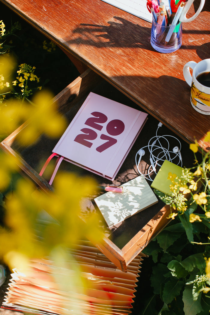 2027 Diary - Pink and Plum