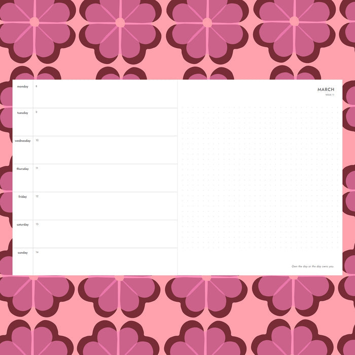 2027 Diary - Pink and Plum