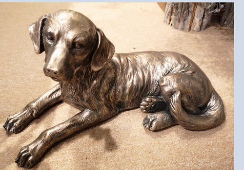 22X11 LYING DOG grey/bronze