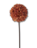 26” orange allium stem