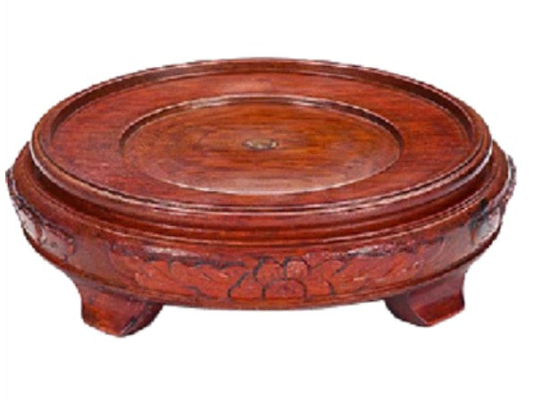 4.25” carved brown stand