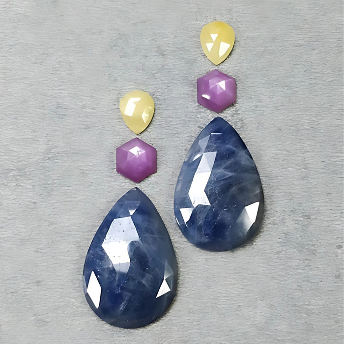 Faceted Multi Sapphire