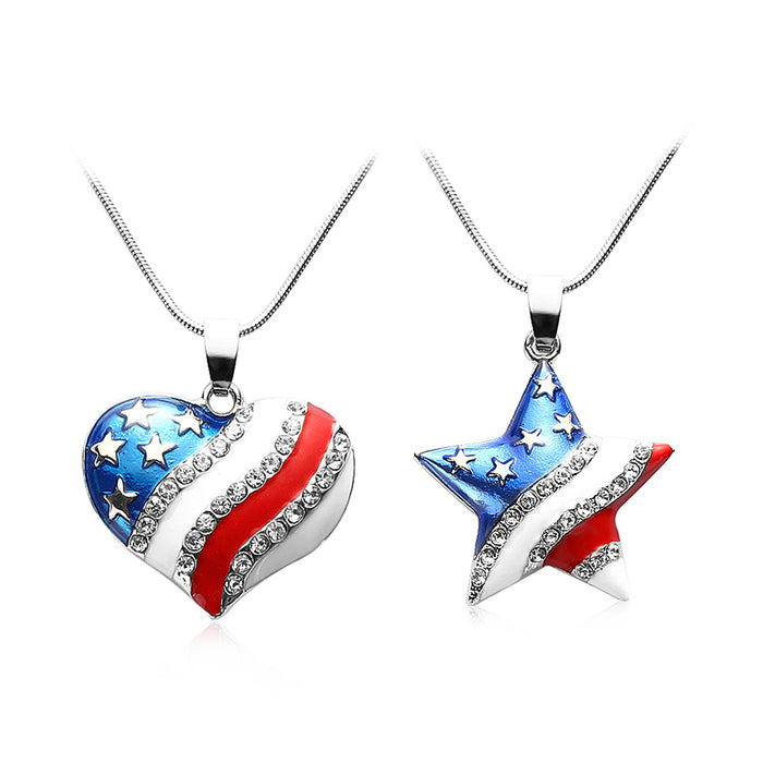 4th of July Independence Day Crystal Jewelry Best Gift - 64 Corp