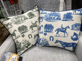 Equestrian Pattern Pillow