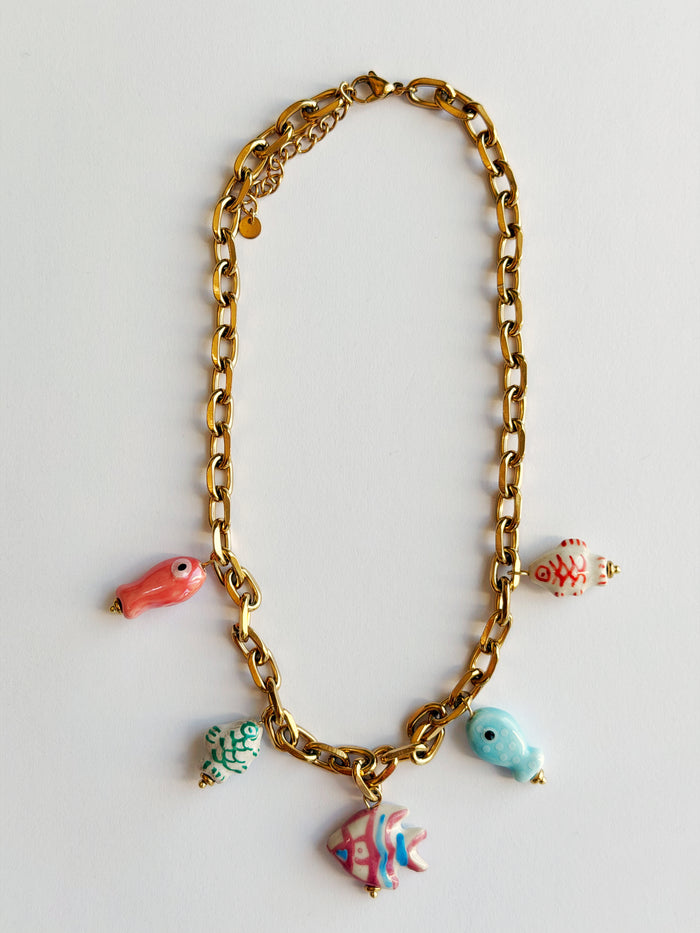 Little Fish Charm Necklace