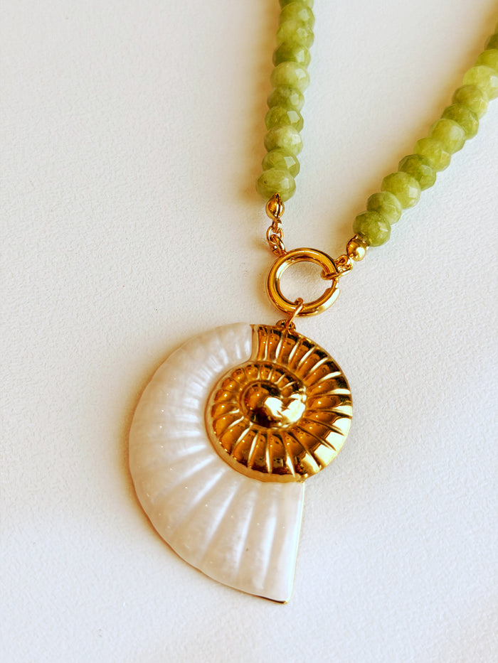 Golden Shell Riviera Necklace