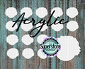 Acrylic Scarecrow GIrl - 10 or 20 count 1.5 & 2 inch size - Sublimation Acrylic