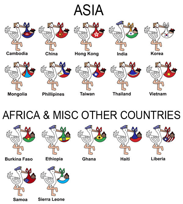Examples of Adoption Storks - Asia