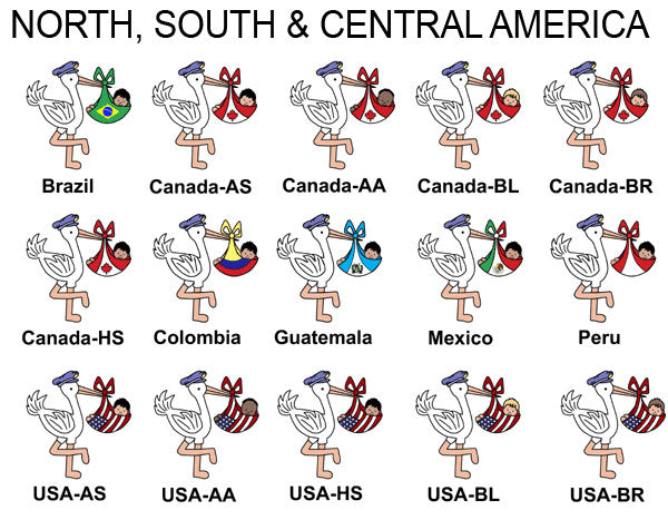 Examples of adoption storks - North, South and Central America