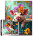 Adorable Pig in Bathtub Jigsaw Puzzle