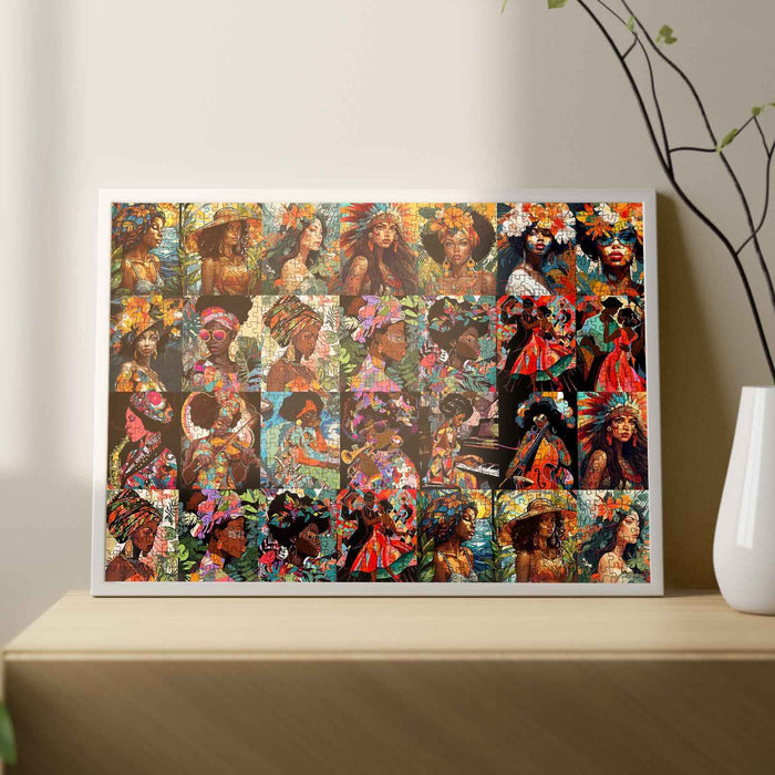 African Beauty Portraits Jigsaw Puzzle