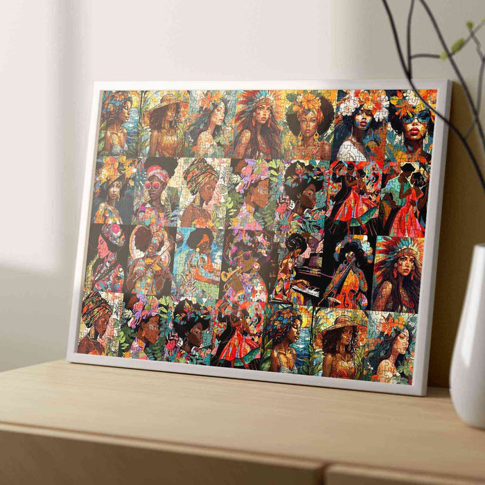 African Beauty Portraits Jigsaw Puzzle