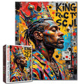 African King Graffiti Street Art Jigsaw Puzzle