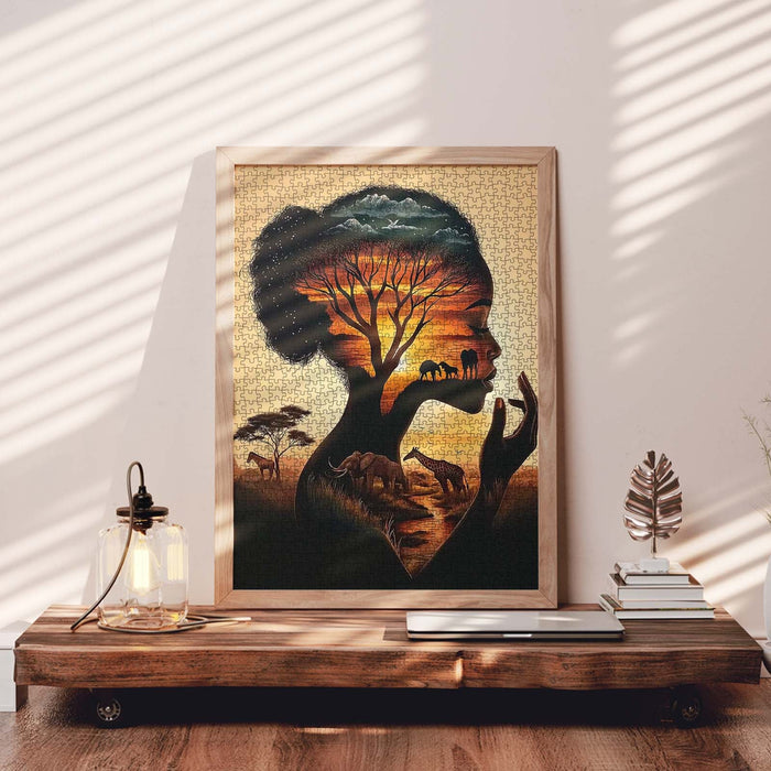 African Silhouette Jigsaw Puzzle - Tucocoo