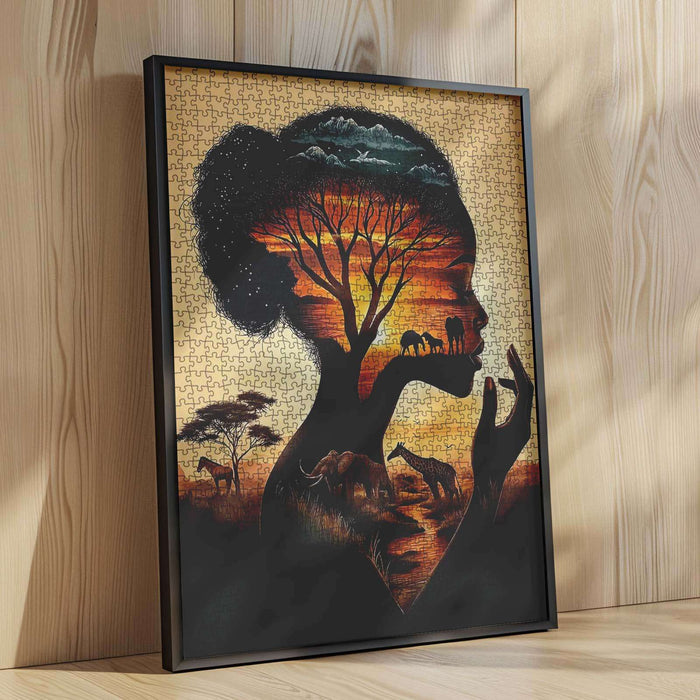 African Silhouette Jigsaw Puzzle - Tucocoo