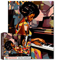 African Women Playing Piano Jigsaw Puzzle