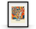 Albany Map Print - Full Color Map Poster