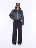 Alessia Relaxed Pant - Charcoal