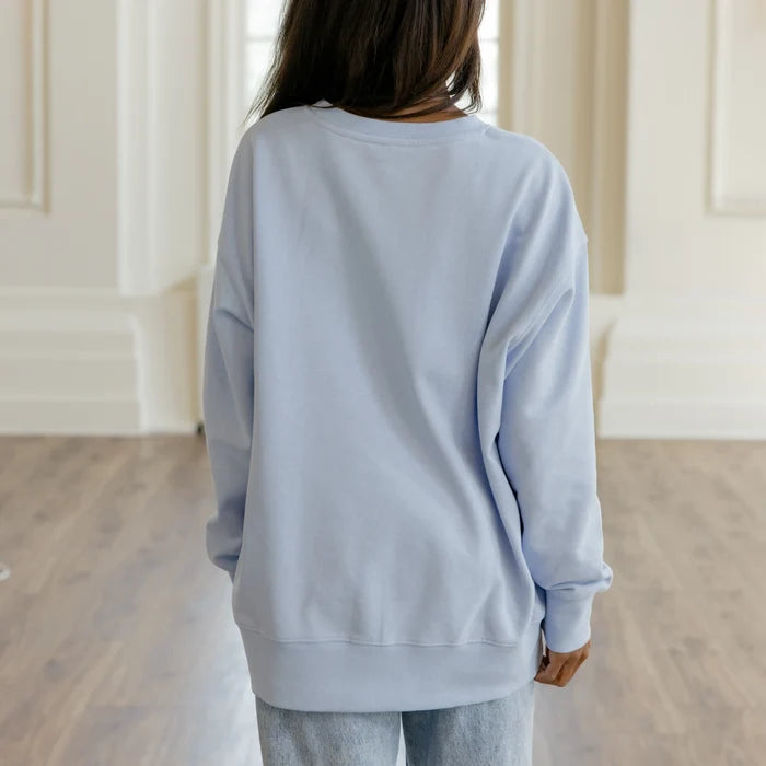 "All Things" Oversized Crew-Neck Sweatshirt