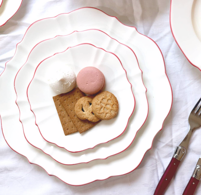 Amelie - Roseate Rim - 13" Charger