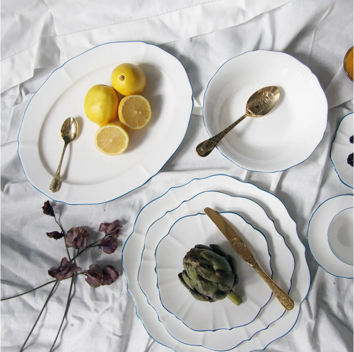 Amelie - Royal Blue  - 14" Oval Platter