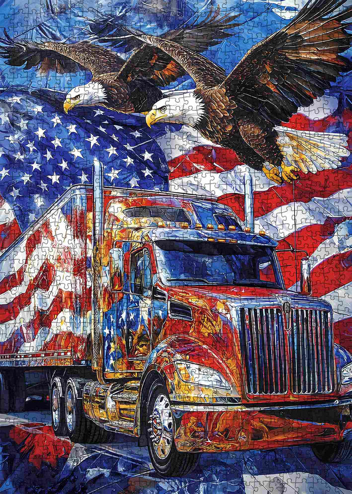 American Eagle Freedom Truck Jigsaw Puzzle