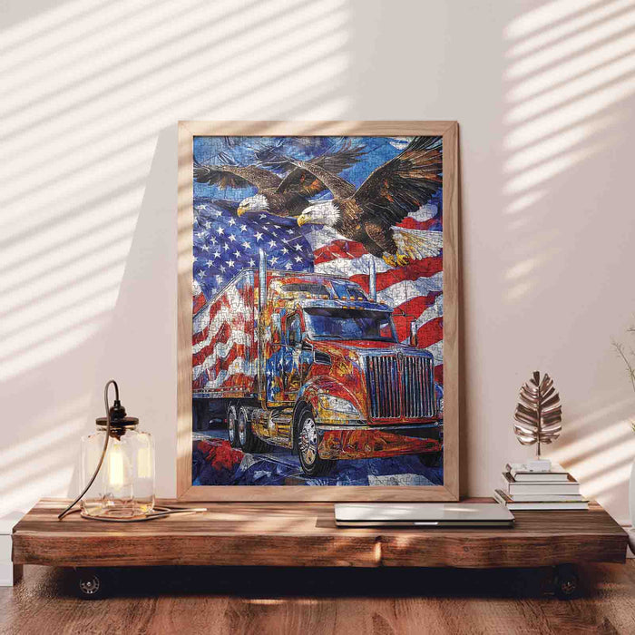 American Eagle Freedom Truck Jigsaw Puzzle