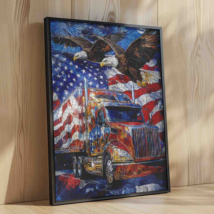 American Eagle Freedom Truck Jigsaw Puzzle