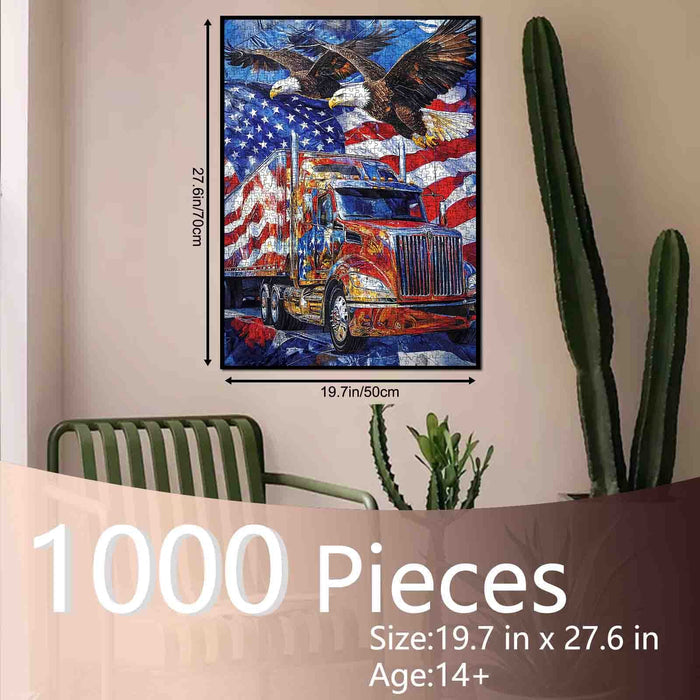 American Eagle Freedom Truck Jigsaw Puzzle