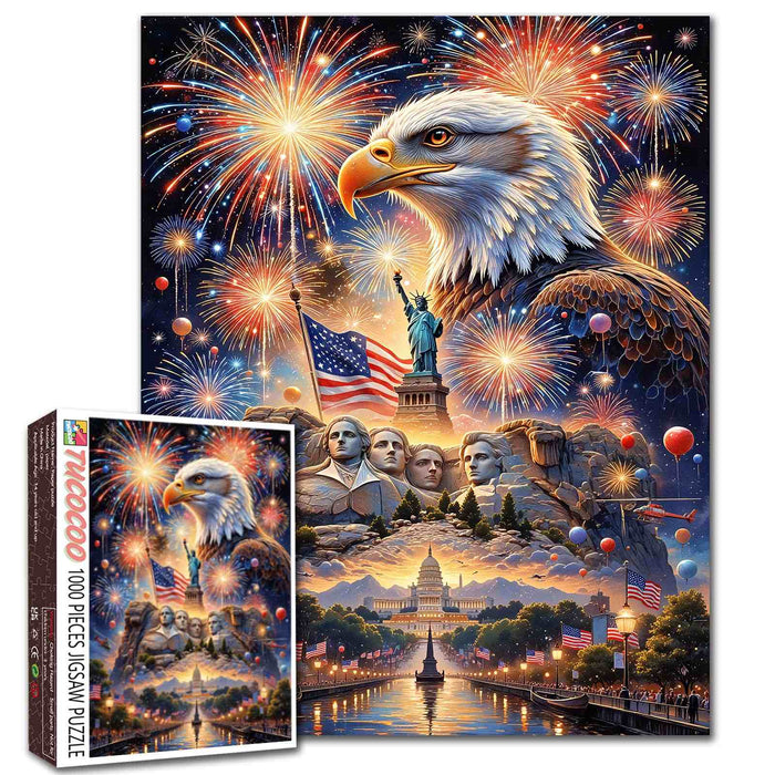 American Freedom Fireworks Jigsaw Puzzle