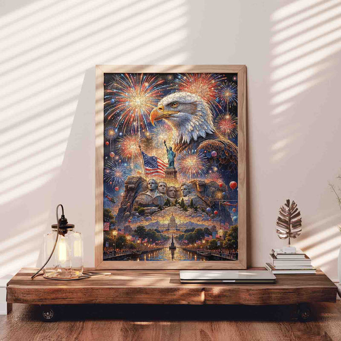 American Freedom Fireworks Jigsaw Puzzle