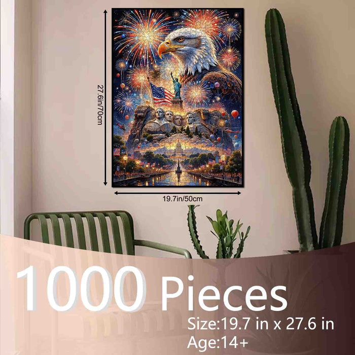 American Freedom Fireworks Jigsaw Puzzle
