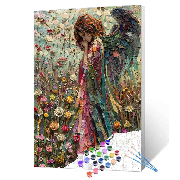 Angel in the Garden Paint by Numbers