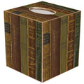 Antique Book Spines Tissue Box Cover: Paper Mache