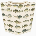 Antique Fish Wastepaper Basket - Scalloped