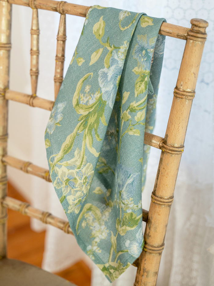 April Cornell Lillian Mist Linen/Cotton Set of 4 Napkins