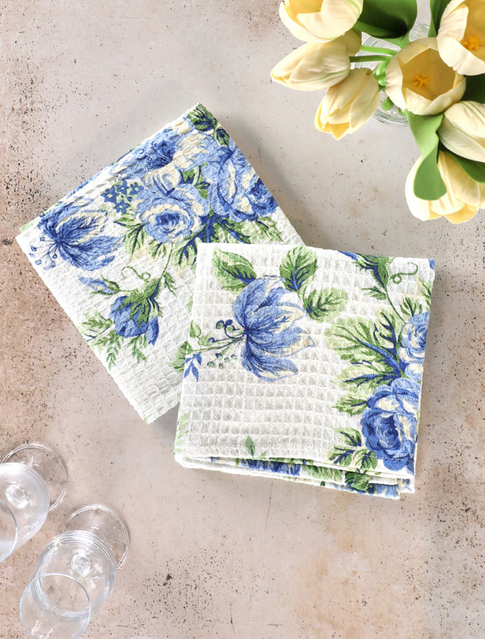 April Cornell Rosemary Ecru tea towels