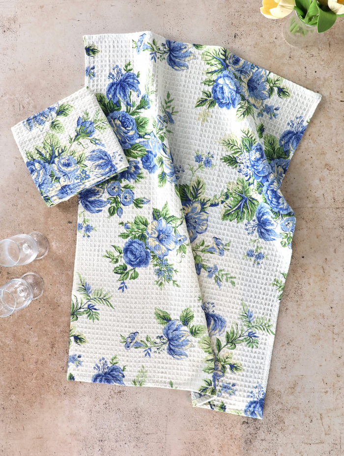 April Cornell Rosemary Ecru tea towels