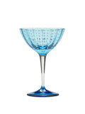 Aquamarine Perle Cocktail Glass