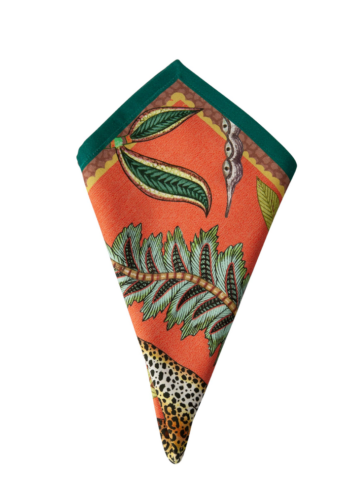 Ardmore "Leopard Coral" napkin sets made in South Africa