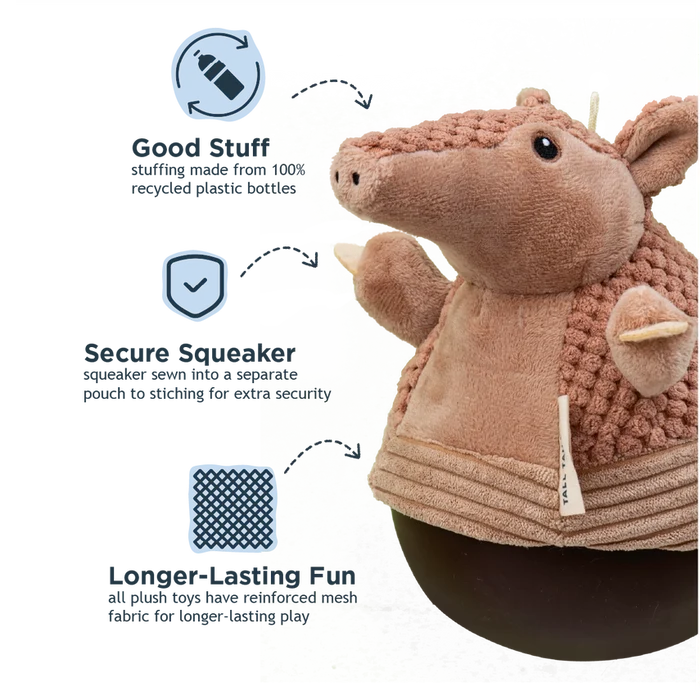 Armadillo Roly Poly Dog Toy