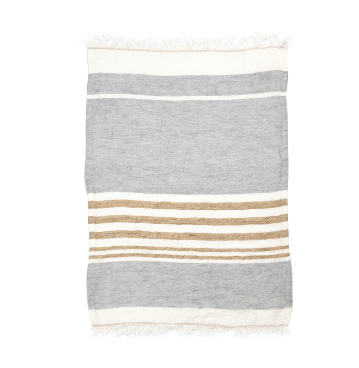 Ash Stripe by Libeco 21.5" x 25.5"